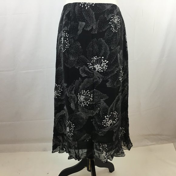 Cynthia Howie 2pc Skirt Set Size 10 Black - Picture 5 of 6